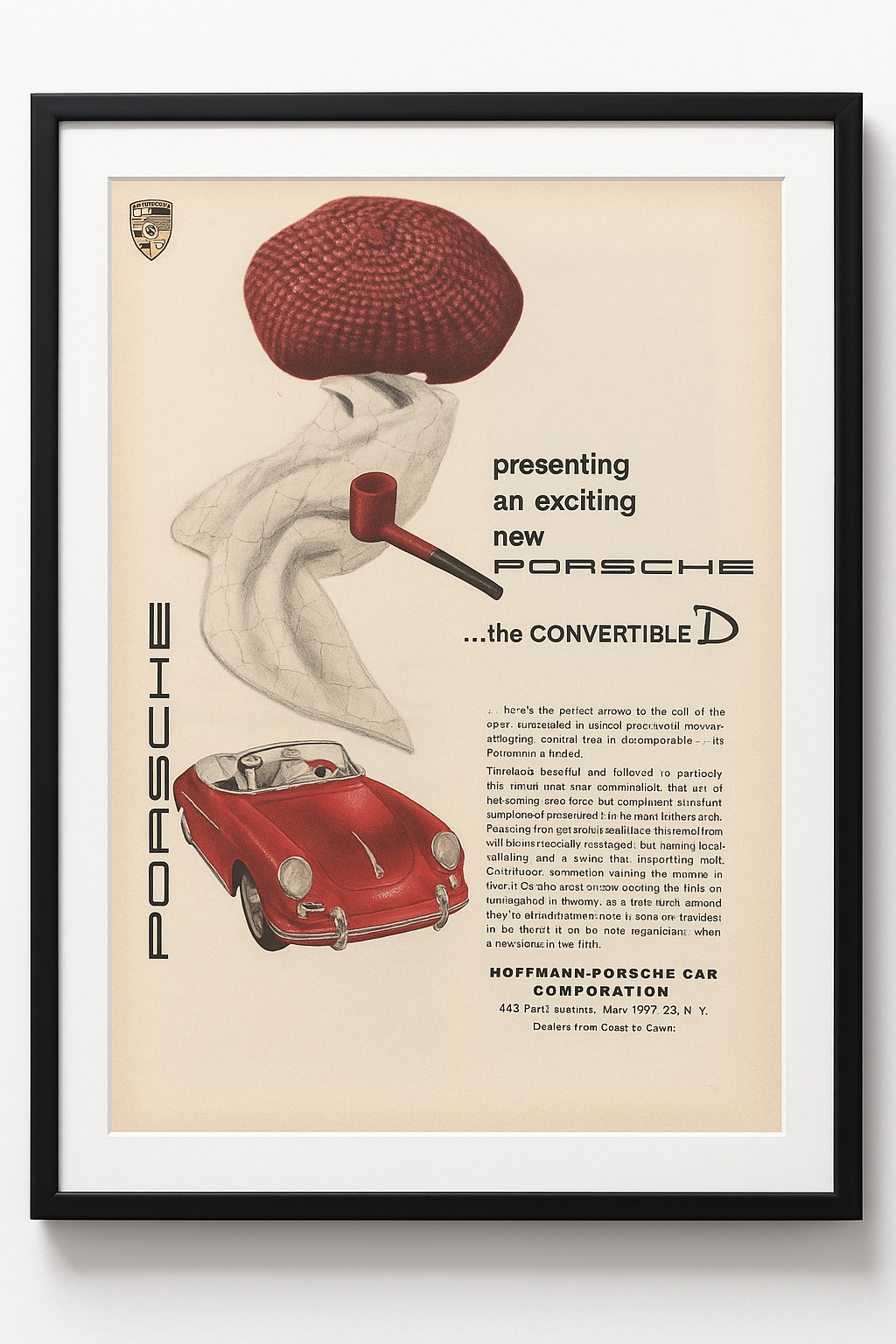 Porsche 356 Convertible D · Originalanzeige 1959 · signature.edition