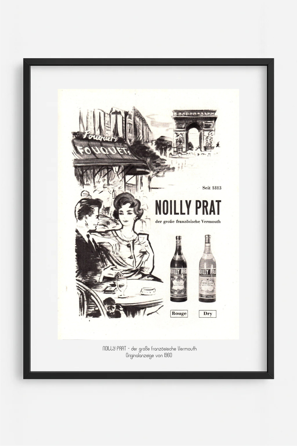 Noilly Prat – der große französische Vermouth, Originalanzeige 1960