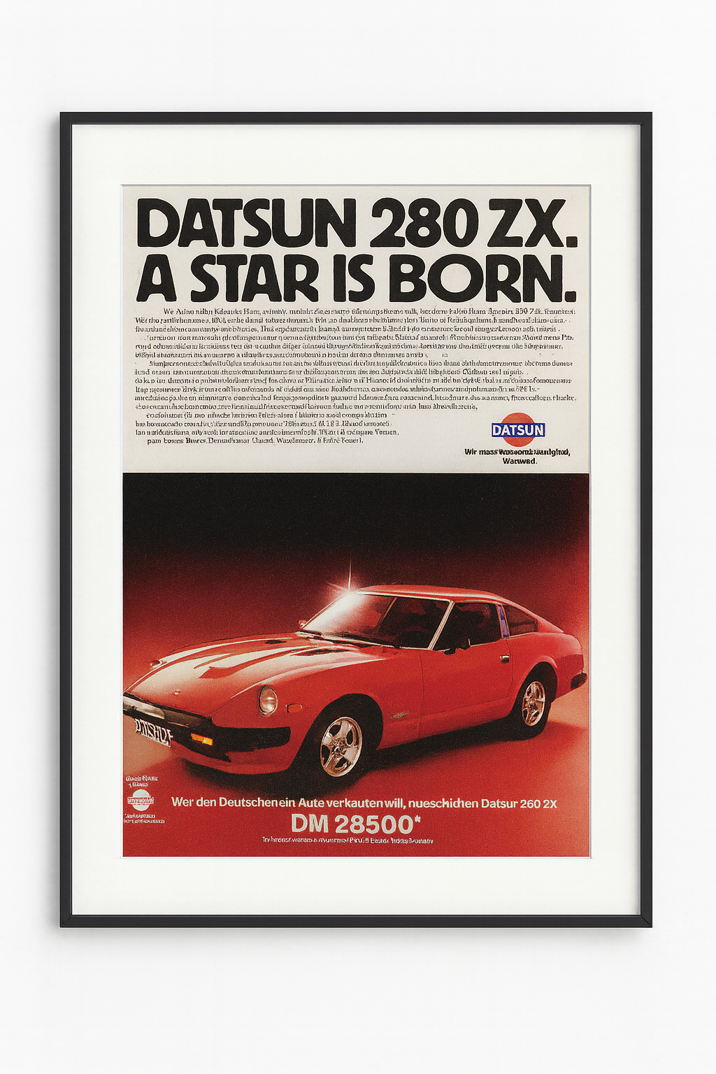 Datsun 280 ZX – Originalanzeige 1979 – archive.frame