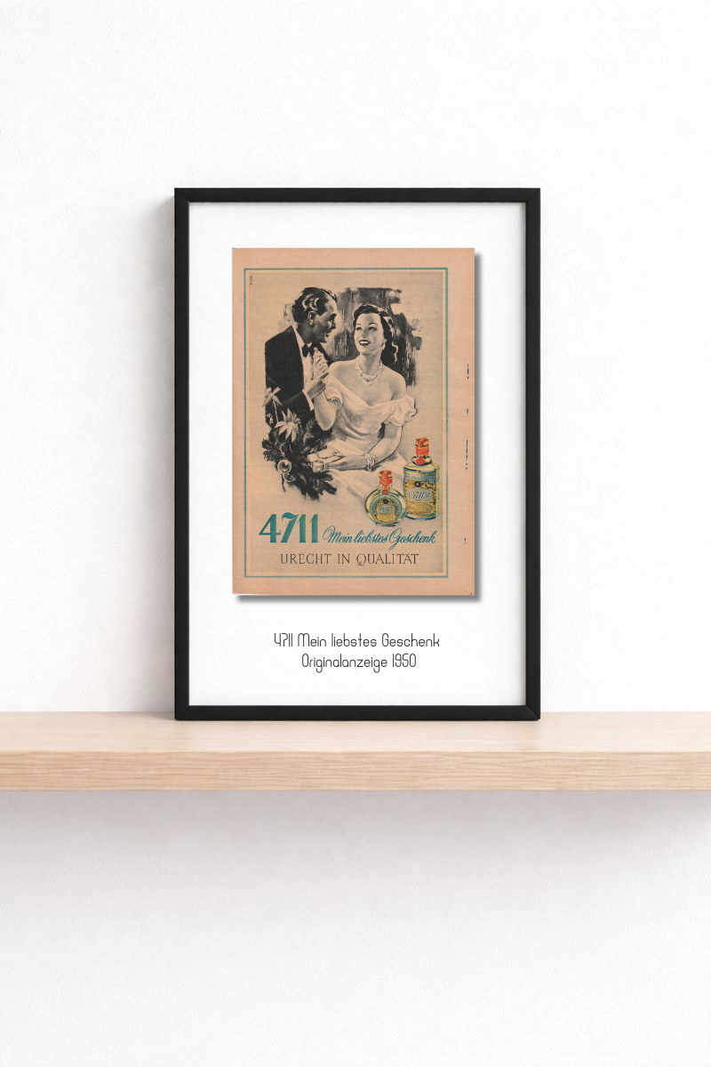 4711 Kölnisch Wasser · „Mein liebstes Geschenk“ · Köln 1950 · Originalanzeige (13 × 18) mini.series