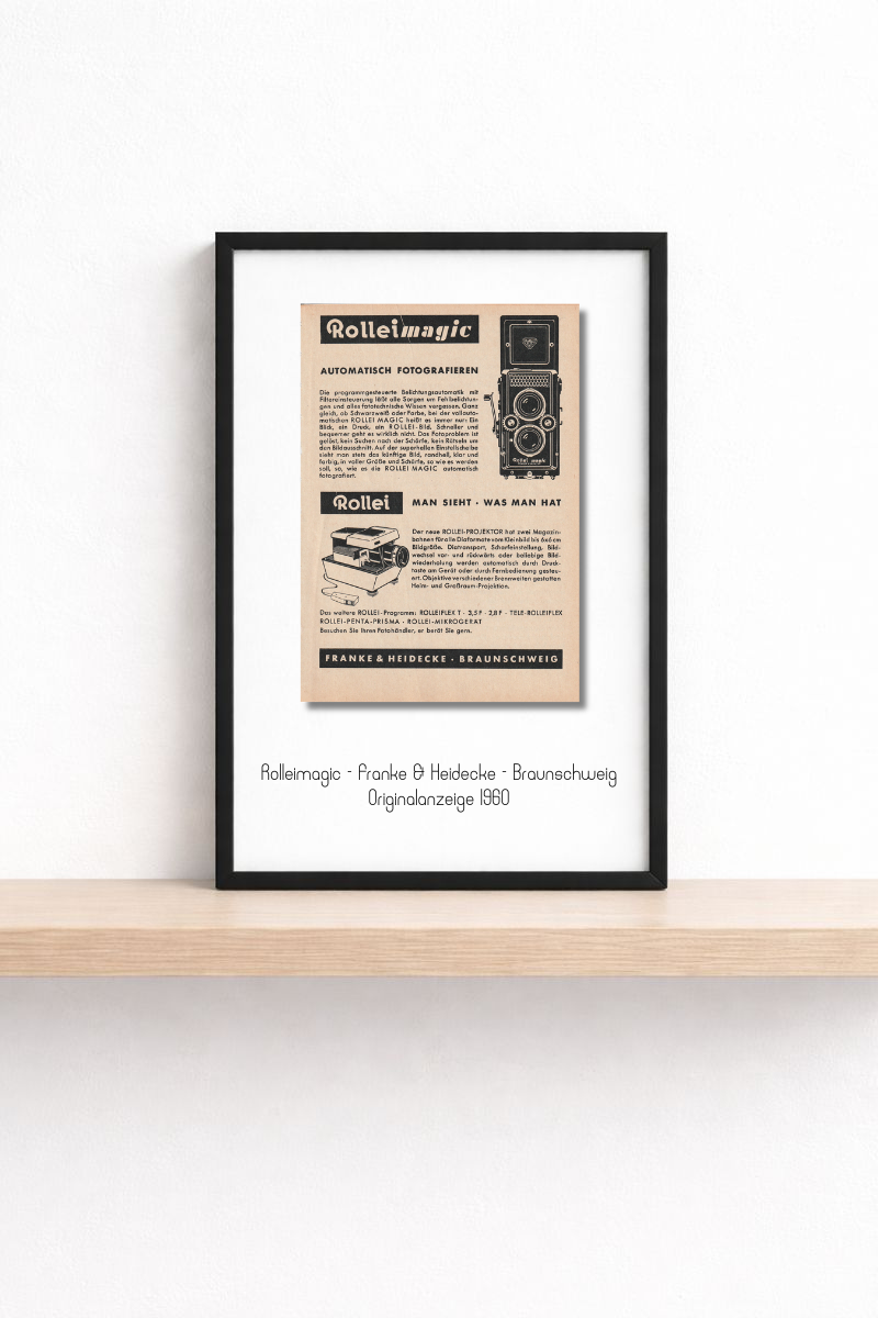 Rolleimagic - Franke & Heidecke, Originalanzeige 1960