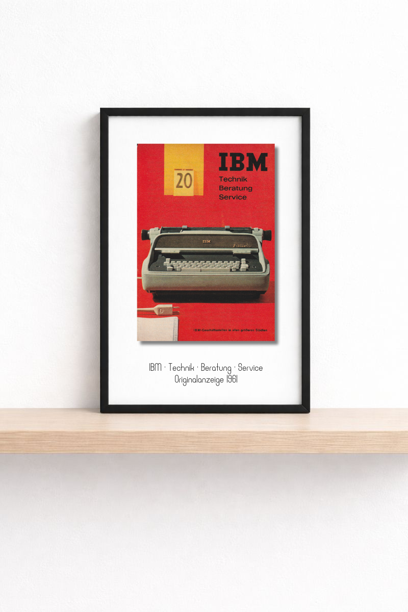 IBM · Technik · Beratung · Service · 1961 · Originalanzeige (mini.series 13 × 18)